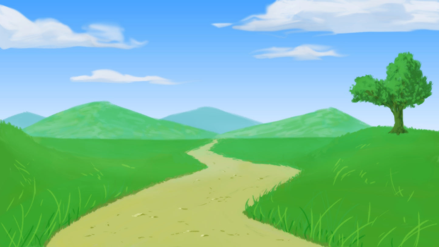 山あいの道