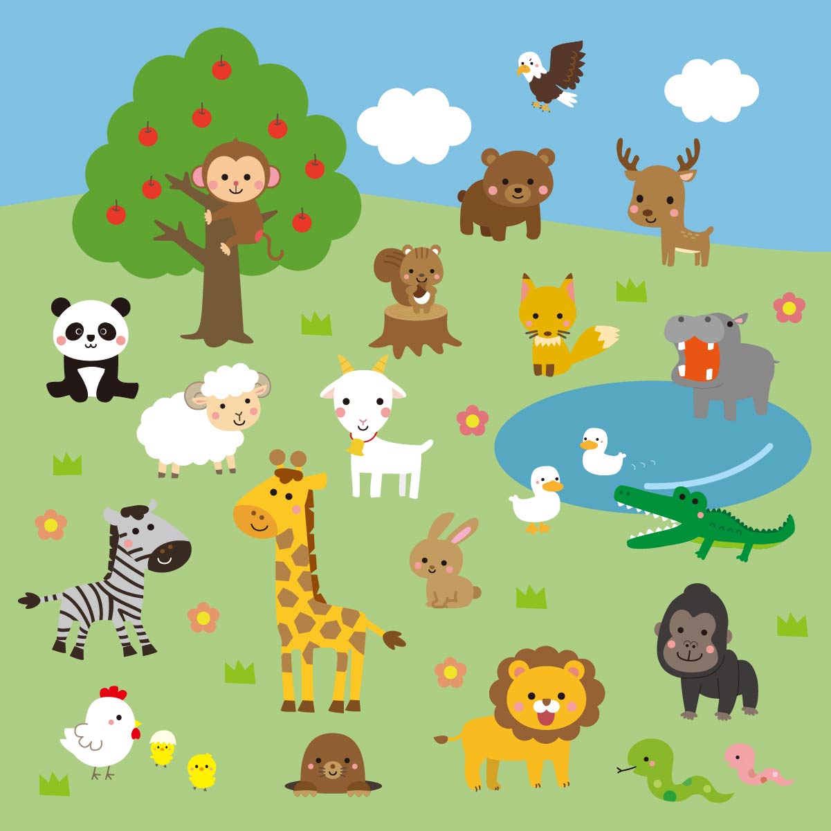 アニマルパッチワーク